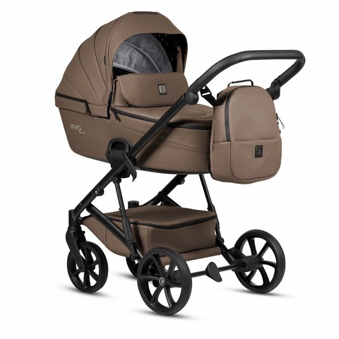 Tutis Коляска 2 в 1 VIVA 6+ Leather Cappuccino