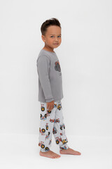 пижама  для мальчика  К 1541/холодный серый,машины