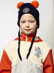 Шапка трикотажная вязаная детская