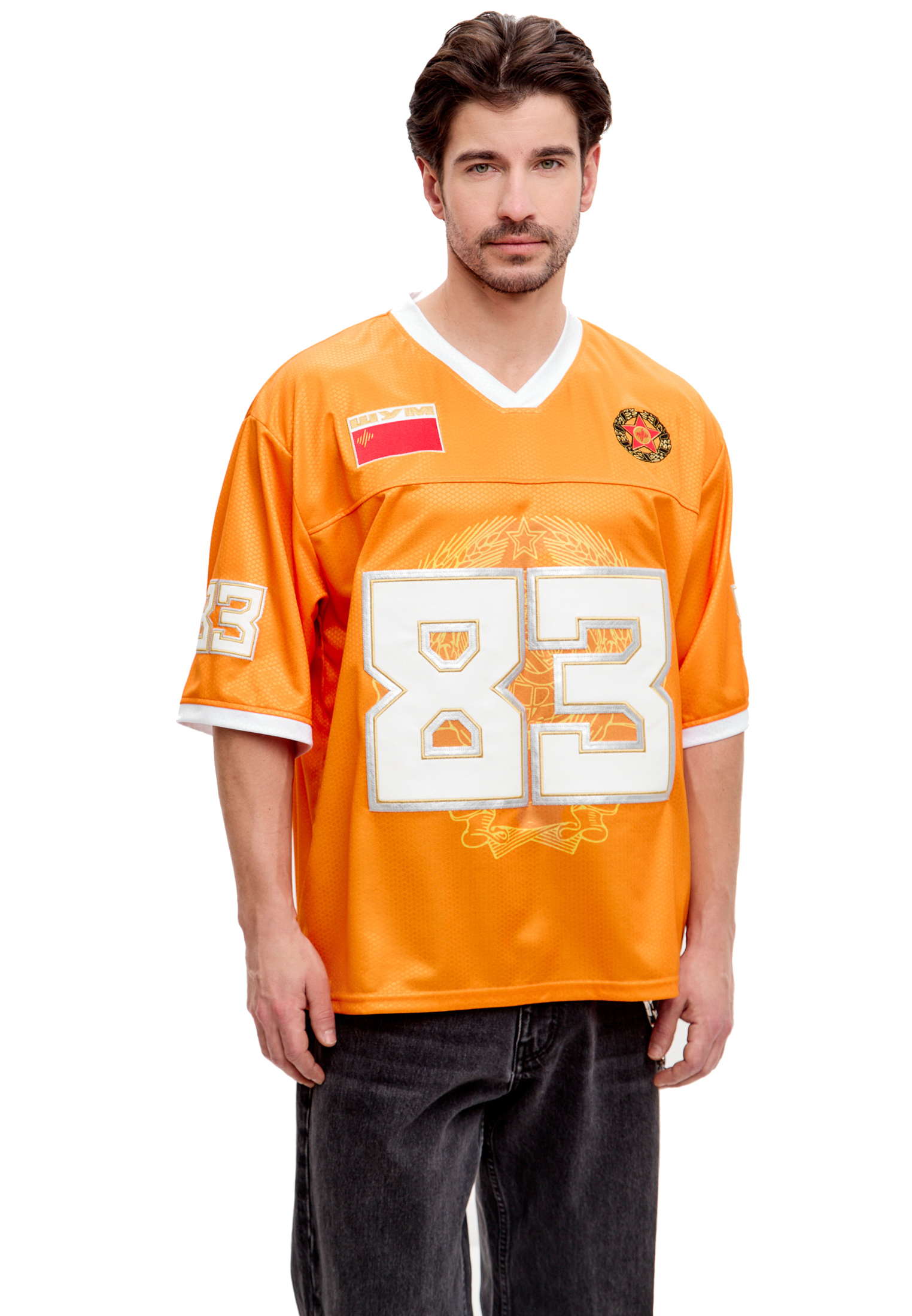 Джерси ШУМ СПОРТА Оранжево-белое