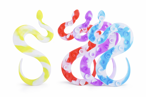 Антистресс Змея на липучках, цвет микс