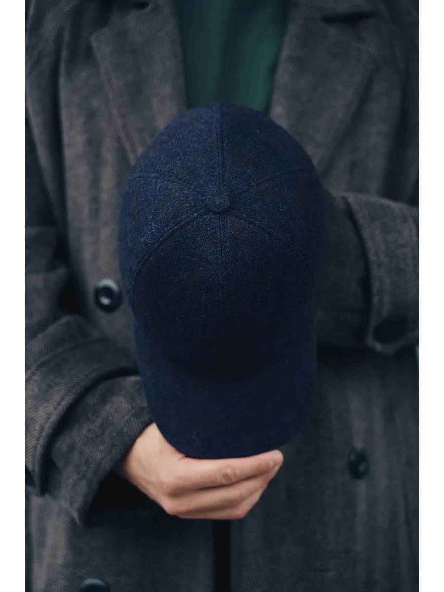 Кепка утепленная с ушками драповая