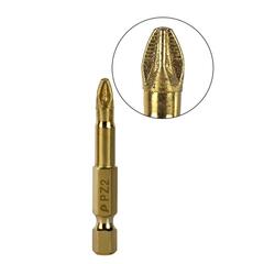 Бита отверточная ПРАКТИКА Эксперт-Алмаз PZ-2 х 50мм Tin (776-676)