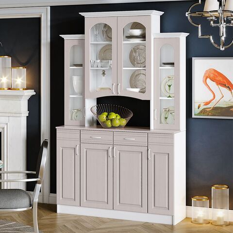 Буфет 4-х створчатый Констанция (Мускат, Белый)