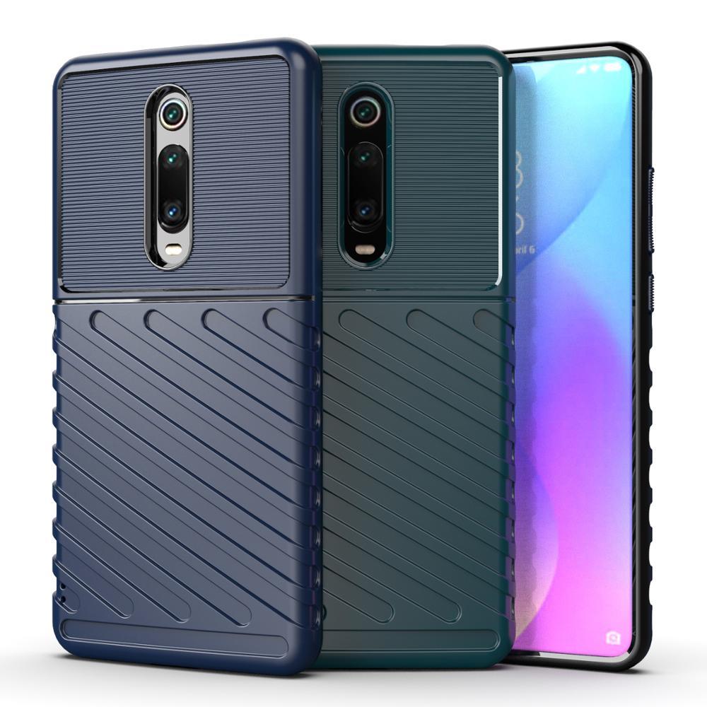 Качественный чехол купить на Xiaomi Mi 9T (9T Pro) синего цвета, Onyx стиль  от бренда caseport. Низкие цены, быстрая доставка!