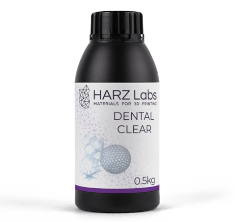 Фотополимер HARZ Labs Dental Clear, прозрачный (0,5 кг)