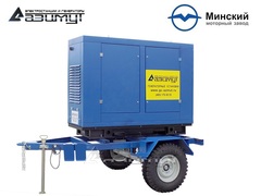 Дизельный генератор Азимут ЭД-24-Т400-1РПМ1 ММЗ на шасси в капоте