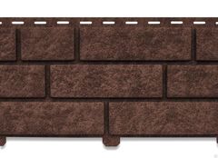 Сайдинг ПВХ Кирпич коричневый 3,025х0,23м (0,696м2) Ю-Пласт Стоун-Хаус