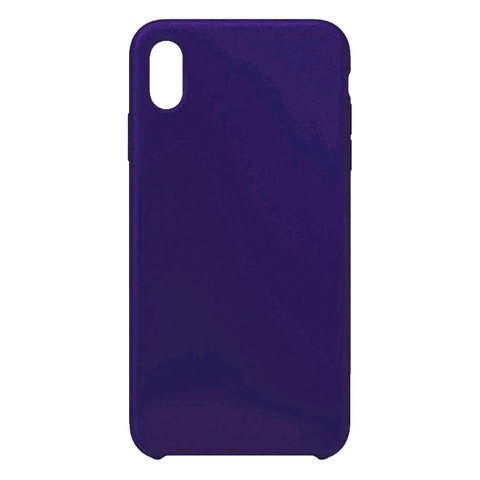 Силиконовый чехол Silicon Case WS для iPhone XR (Фиолетово-синий)