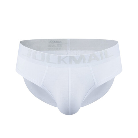 Мужские трусы брифы белые с push up JOCKMAIL JM2021-1