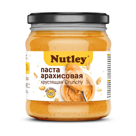 Паста арахисовая хрустящая Crunchy 450 г | WellFoods