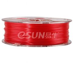 Катушка пластика PLA Glass ESUN 1.75 мм 1 кг., красный прозрачный (PLA175S1)
