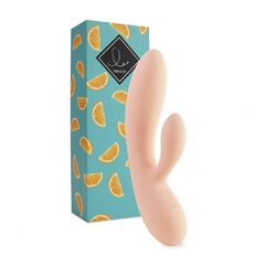 Бежевый вибратор-кролик Lea Rabbit Vibrator - 20,2 см. - 