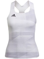 Топ теннисный Adidas Tennis Tokyo Y-Tank Primeblue HEAT.RDY W - white/dash grey/black