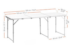 Стол складной Nisus N-FT-625-3A трехсекционный