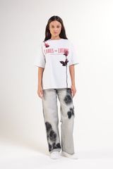 Футболка с пич эффектом ROSE