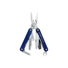Мультитул-брелок Leatherman Squirt PS4 Blue, 9 функций (831230) цвет синий | Multitool-Leatherman.Ru