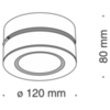 Потолочный светильник Technical Treviso C023CL-L20B