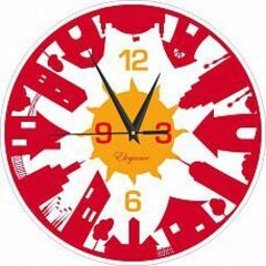 Часы настенные из стекла СО1-14 "Город"