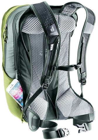 Картинка рюкзак велосипедный Deuter Race Air 14+3 Meadow/Ivy - 3
