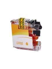 Струйный картридж Sakura LC565Y для Brother MFC-J2310, J2510, J3520, J3720InkBenefit, водорастворимый тип чернил, желтый, 14,4 мл., 1200 к.