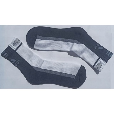 Мужские носки  белые с черные adidas спортивные terry cuff socks