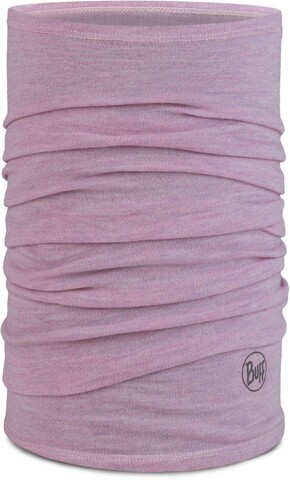 Шерстяной шарф-труба Buff Merino Midweight Melange Lilac Sand фото 1