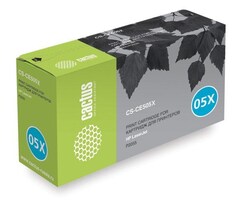 Картридж лазерный Cactus CS-CE505XS CE505X черный (6500стр.) для HP LaserJet P2050 LaserJet P2055 LaserJet P2055D LaserJet P2055DN LaserJet P2055X
