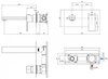 Cezares UNIKA-BLI1-03/24 UNIKA-BLI1-03/24 Смеситель для раковины встраиваемый однорычажный, исполнение золото