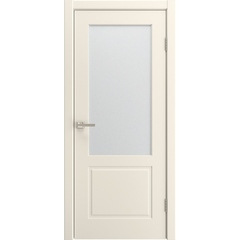Купить Межкомнатная дверь эмаль Капри-2 шампань остеклённая