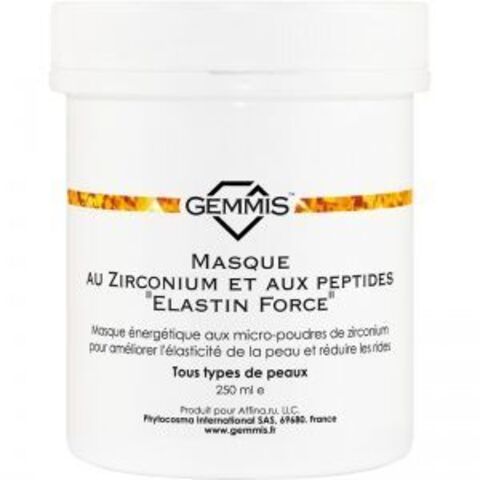 GEMMIS Циркониевая Маска с пептидами Эластин Форс, 250 мл | Masque au Zirconium et aux peptides "Elastin Force"