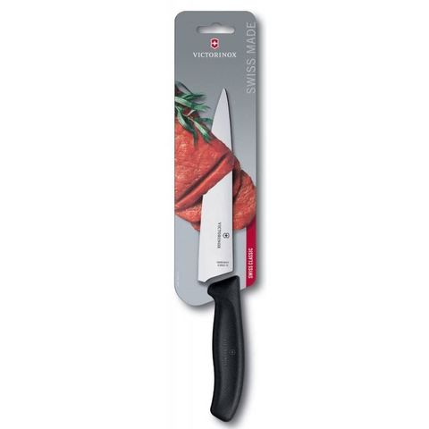 Нож кухонный Victorinox Classic (6.8003.19B) 190мм разделочный черный