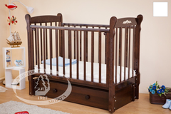 С 579 Кровать детская "Артем"  накладка №6 (Шарлотта) (белый)