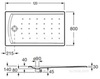 Душевой поддон Hall 120х80 см Roca 276076000