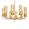 Люстра Glass Tube Chandelier 10 Amber