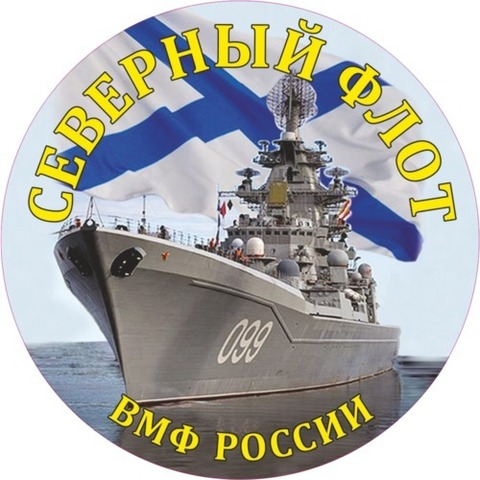 Наклейка ВМФ Северный флот