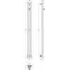 Сунержа 032-0412-1250 ДРНЮАНС PRO" 1200х50 (Матовое золото)