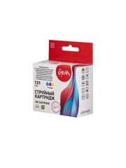 Струйный картридж Sakura CC643HE (№121 Tri-colour) для HP Deskjet D1660, D2530, D2545, D2560, D2660, D2680, D5560; Deskjet F2430, F2440, F4240, F4280, F4435, F4440, F4480, F4580AIO; ENVY 110, 114, 120 eAIO; Photosmart C4635, C4640, C4650, C4680, C474