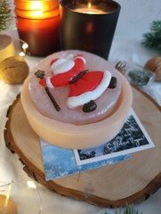 Силиконовая форма «Дед Мороз медальон»