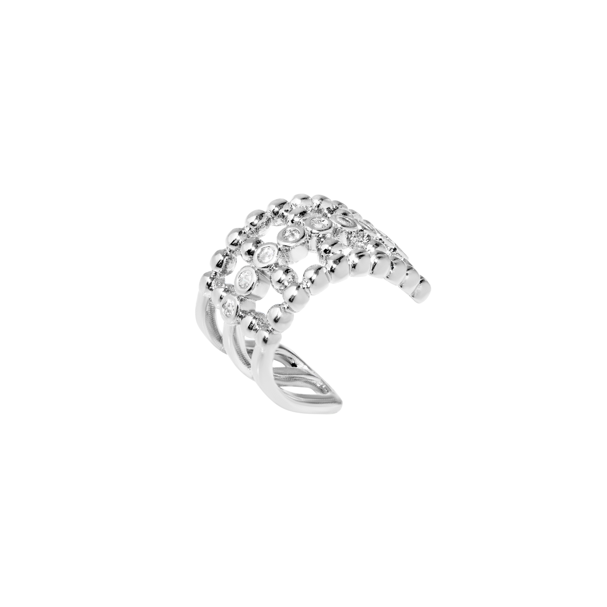 

Кафф Globular Crystal Cuff - Silver