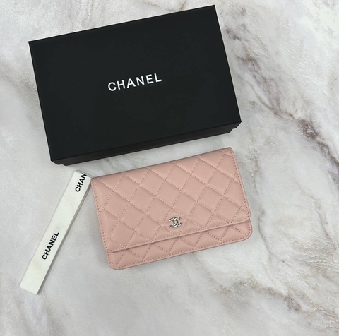 Сумка-кошелек Chanel Wallet On A Chain светло-розовый