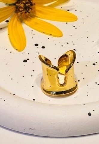 84538- Кольцо широкое BONE в стилистике Tiffany