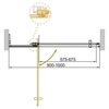 Cezares SLIDER-B-1-90/100-BR-BORO Душевая дверь