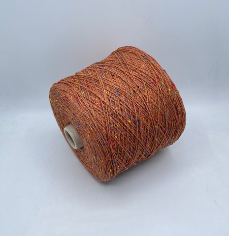 G&G Filati (пр.Италия),art-Tweedwool 400/100гр,70%Меринос 30%Шелк , цвет-Терракотовый твид. арт.32073