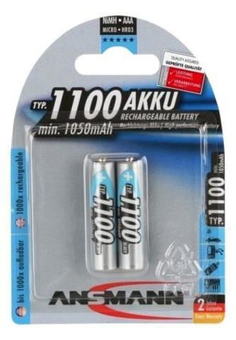 Аккумулятор ААА/NiMH ANSMANN 1.2V 1100mAh