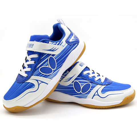 Кроссовки детские для настольного тенниса Butterfly CHD-7 White/Blue