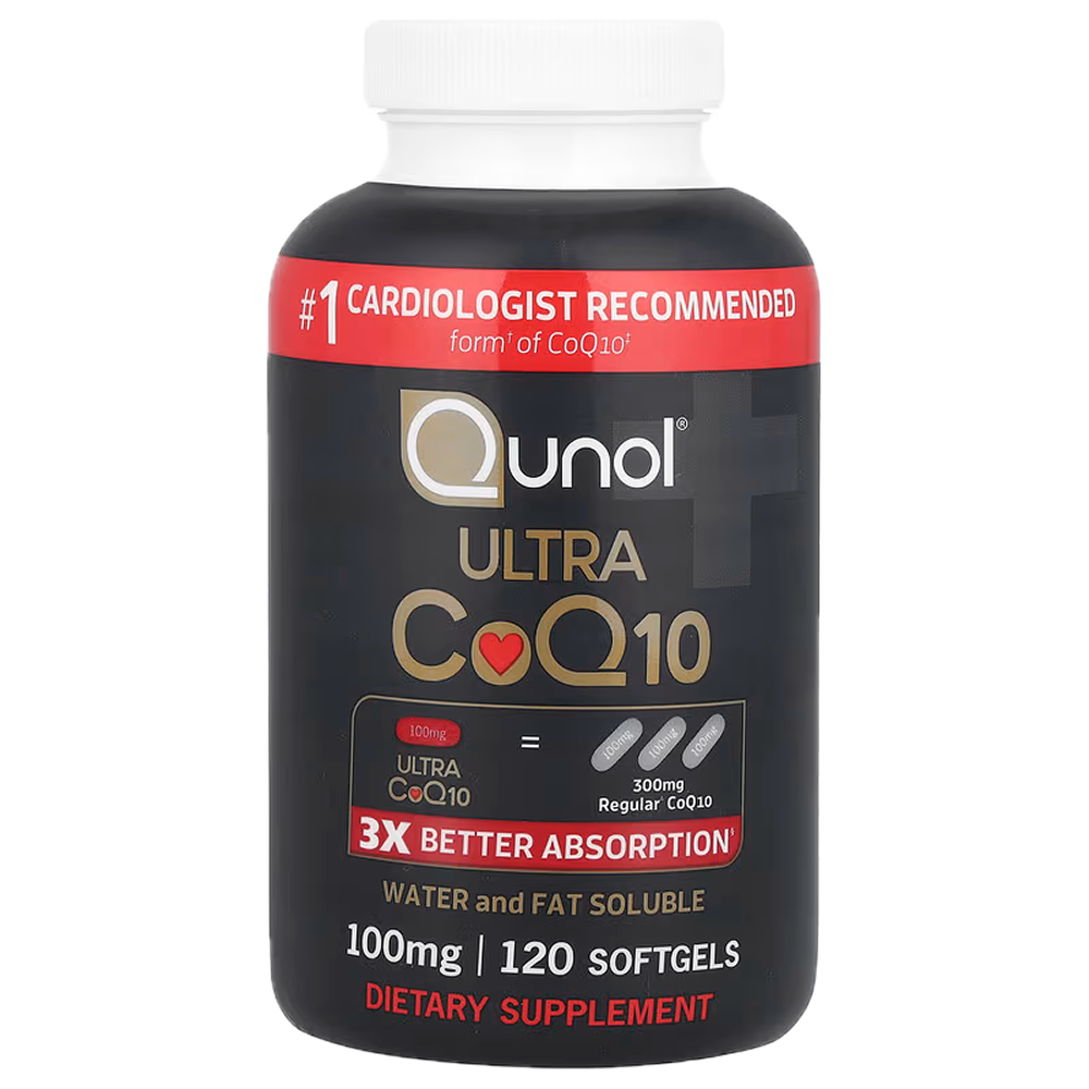 Ультра Q10 100 мг, Ultra CoQ10 100 mg, Qunol, 120 капсул