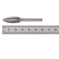 Бор-фреза твердосплавная H(FLH) 10,0x25x65x6мм HM H-Tools 116219HT