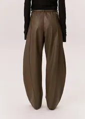 Брюки MAGIC FLOWERS оливкового цвета