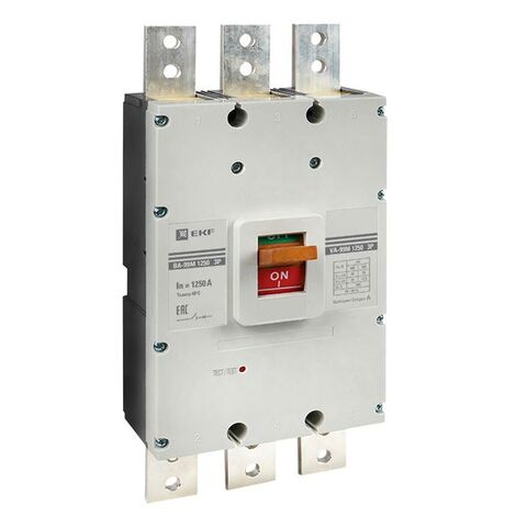 Выключатель автоматический в литом корпусе ВА-99М 1250/1250А 3P 10In 35кА с термомагнитным расцепителем EKF